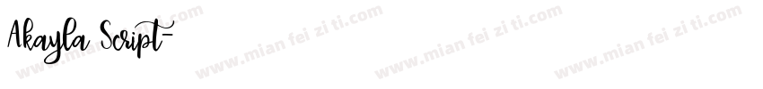 Akayla Script字体转换